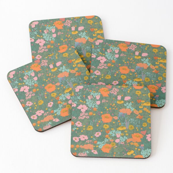 Item preview, Retro flower pattern tile designed and sold by Kenneth Heiss.