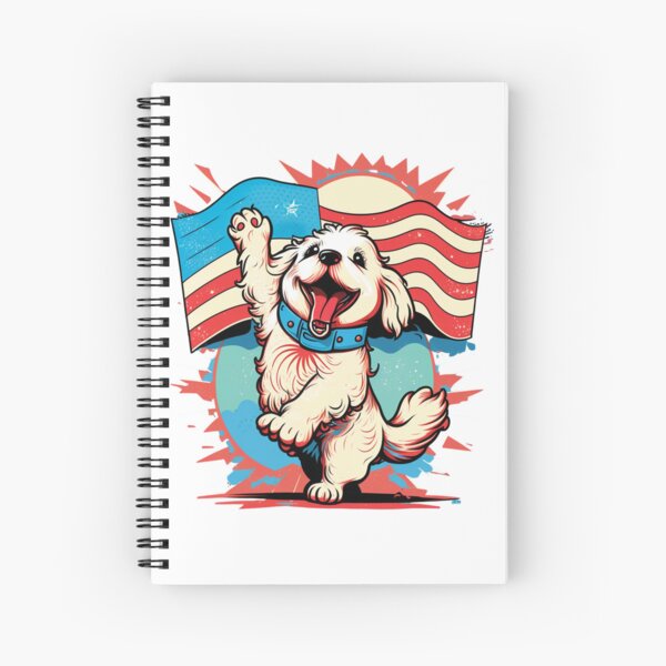 Item preview, US flag and dog designed and sold by Zaolta.