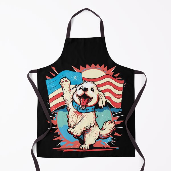 Item preview, US flag and dog designed and sold by Zaolta.