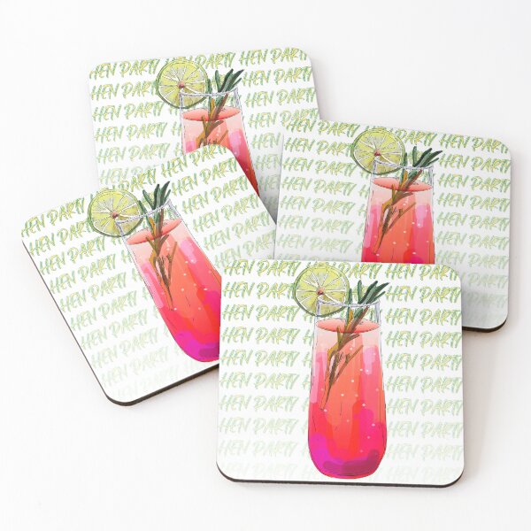 Item preview, Hen Party Cocktail Hour Art designed and sold by KatsCanvas.