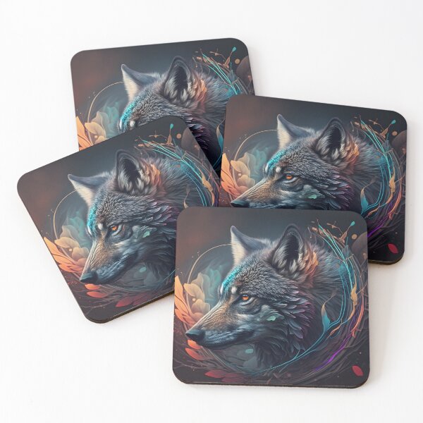 Item preview, Abstract Wolf Face Art designed and sold by PeteRascal.
