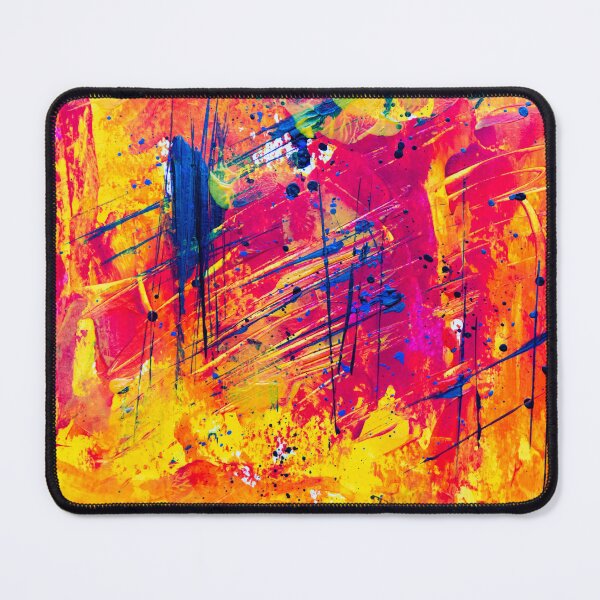 Item preview, Yellow and Red Abstract Painting designed and sold by Redlike.