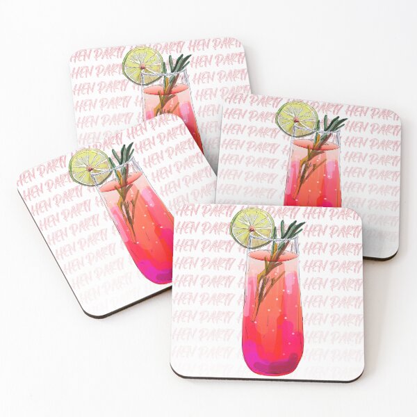 Item preview, Hen Party Cocktail Hour Art designed and sold by KatsCanvas.