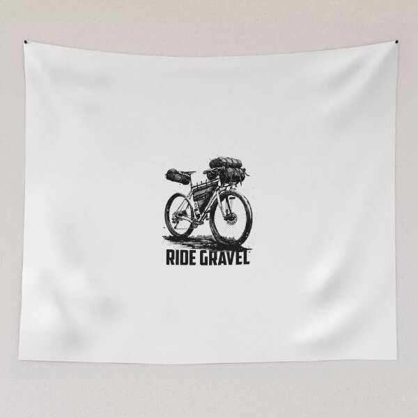 Item preview, RIDE GRAVEL bikepacking essential T-shirts designed and sold by BIKE PACKING.