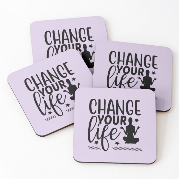 Item preview, Yoga Quote Change Your Life Motivational Saying designed and sold by SoccaTamam.