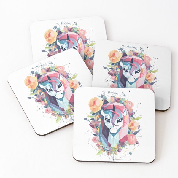 Item preview, Colourful geometric Unicorn designed and sold by alxndraai.