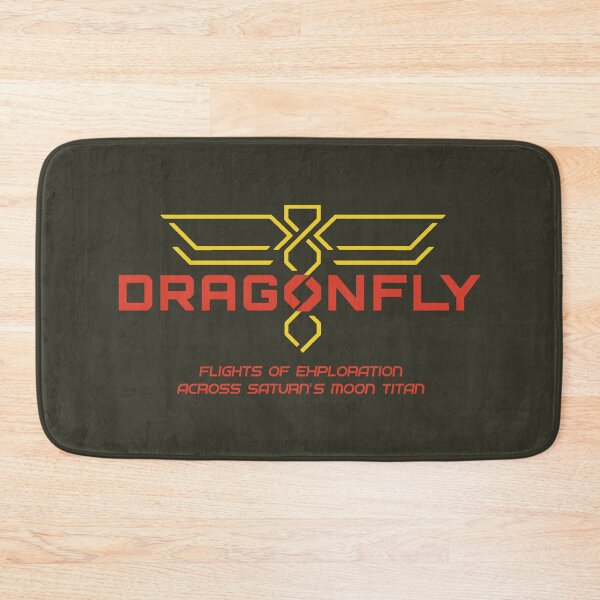 Item preview, NASA Dragonfly mission logo (red) designed and sold by SolidEarthArt.