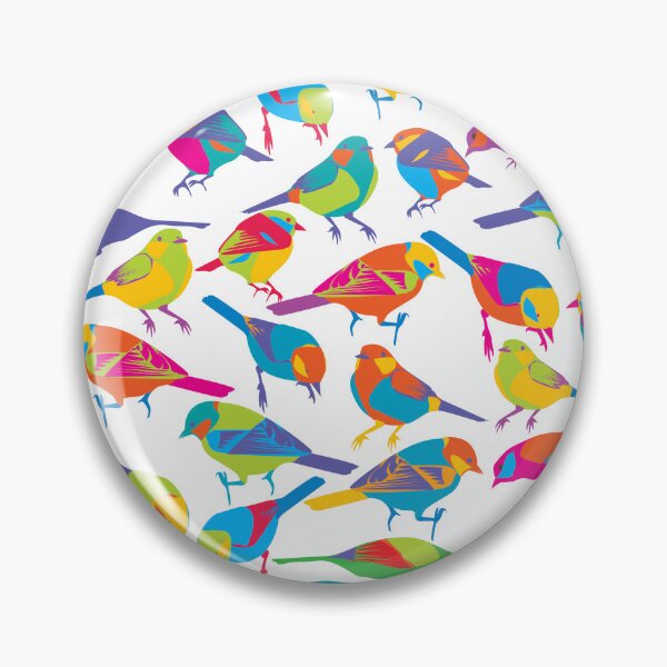 Aperçu de l'œuvre Modèle sans couture avec des oiseaux colorés créée et vendue par hibrida13.