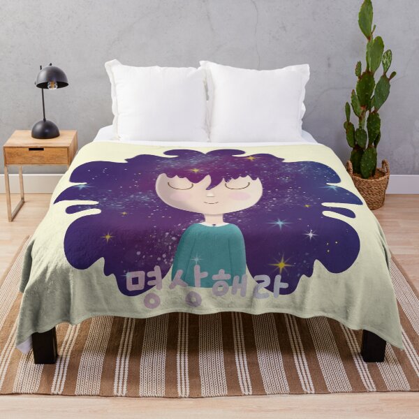 Item preview, A Cute girl with galaxy hair meditates designed and sold by Kimchi-style-.