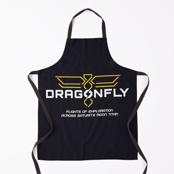 Item preview, NASA Dragonfly mission logo (white) designed and sold by SolidEarthArt.