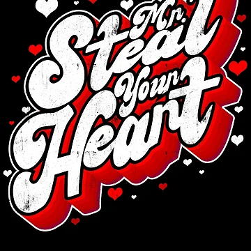 Imagen de la obra Mr Steal Your Heart Kids VDay Funny Boys Valentines Day Gear de DynamicDesign