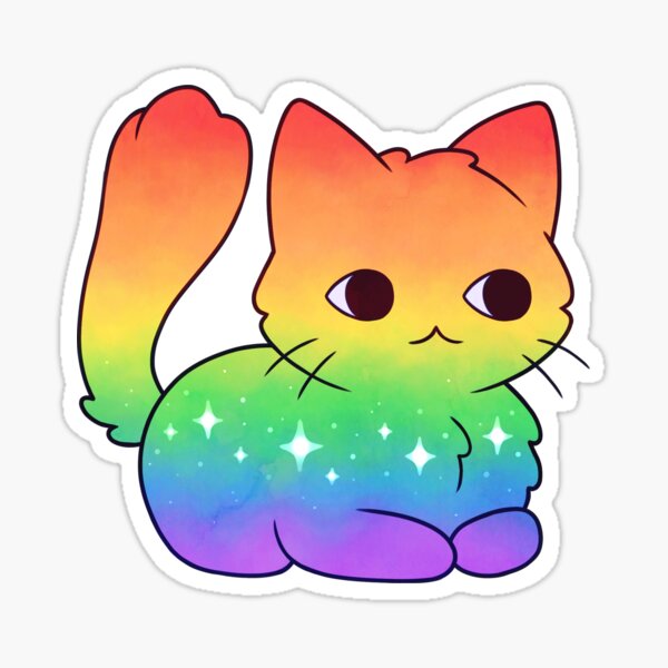 Item preview, Gay Pride Cat designed and sold by TheOceanOwl.