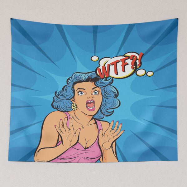 Item preview, Pop Art WTF GIRL designed and sold by GaryDobson.