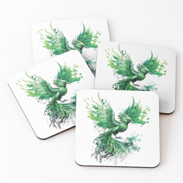 Item preview, Rising Phoenix, Fire Phoenix, Mythical, Bird Intense, Green Design designed and sold by EnzoZs.
