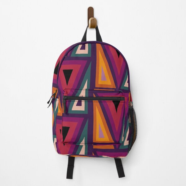Item preview, Warm, Multi Colour, Triangles, Abstract, Retro, Large Print Pattern designed and sold by OneThreeSix.