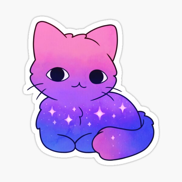 Bisexual Pride Cat Sticker