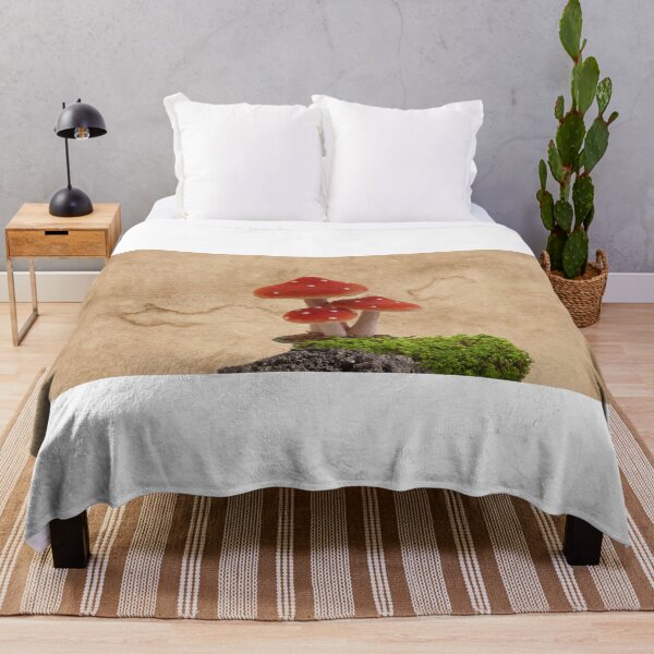 Item preview, Vintage mushrooms in the woods designed and sold by HearthDesign.