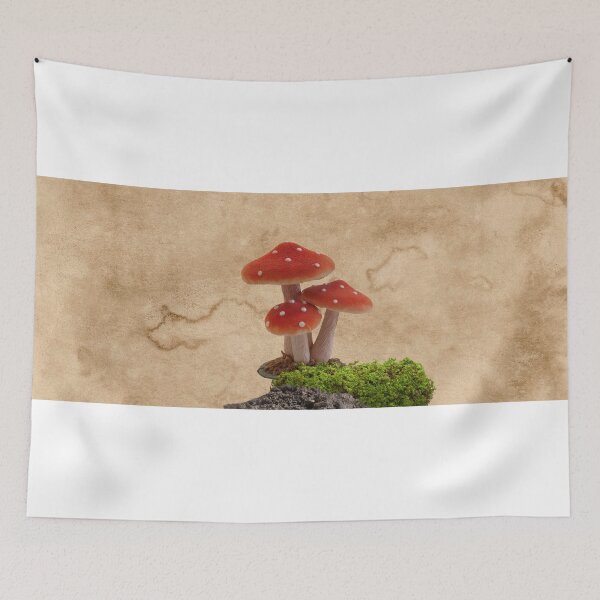Item preview, Vintage mushrooms in the woods designed and sold by HearthDesign.