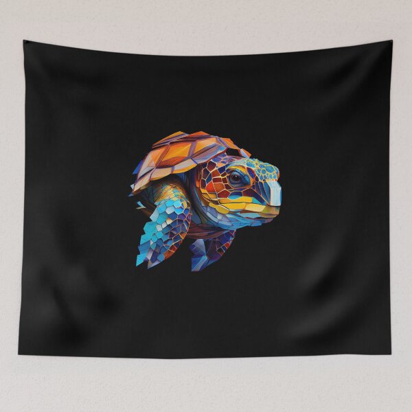 Item preview, Abstract Turtle Art: A Colorful Twist on Wildlife Imagery designed and sold by FiveIntentions.