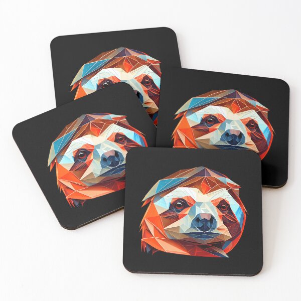 Item preview, Abstract Sloth Art: A Colorful Twist on Wildlife Imagery designed and sold by FiveIntentions.