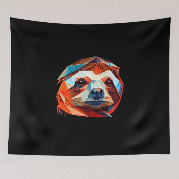 Item preview, Abstract Sloth Art: A Colorful Twist on Wildlife Imagery designed and sold by FiveIntentions.