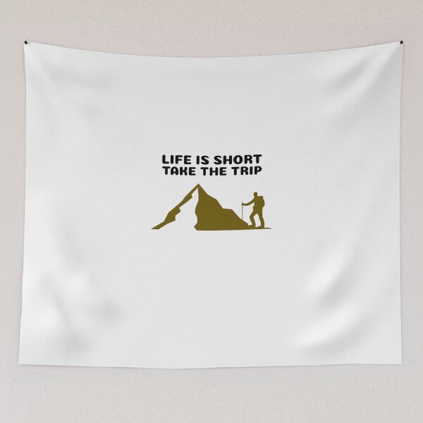 Item preview, life is short take the trip - wander mountains hiking van life camping van travel trip designed and sold by STELATO.