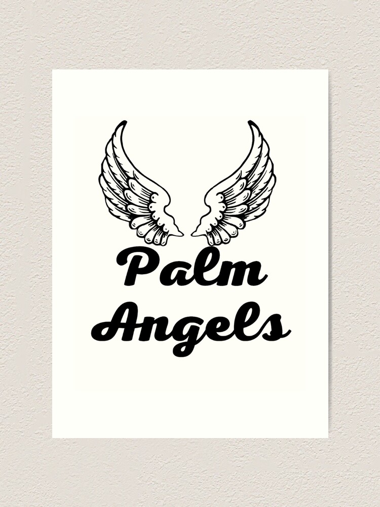 Palm Angels Palm Tree high quality logo print Hat in Black & White