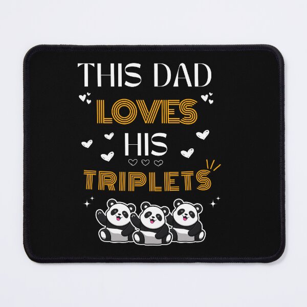 Item preview, This Dad Loves his Triplets Sticker designed and sold by BOUMNESS.