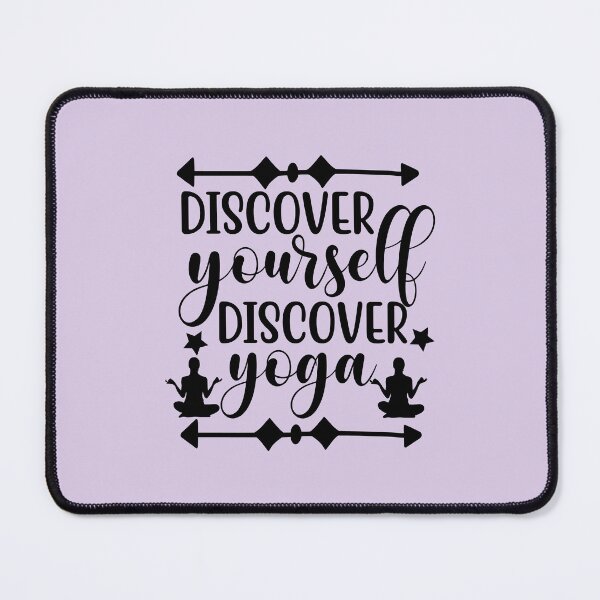 Item preview, Yoga Quote Discover Yourself Discover Yoga Motivational Saying designed and sold by SoccaTamam.
