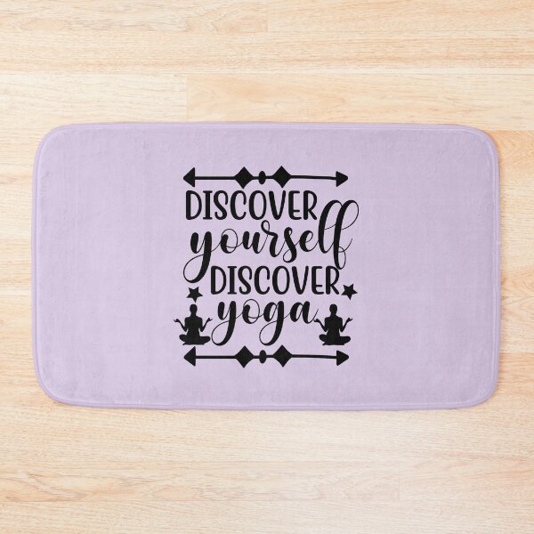 Item preview, Yoga Quote Discover Yourself Discover Yoga Motivational Saying designed and sold by SoccaTamam.