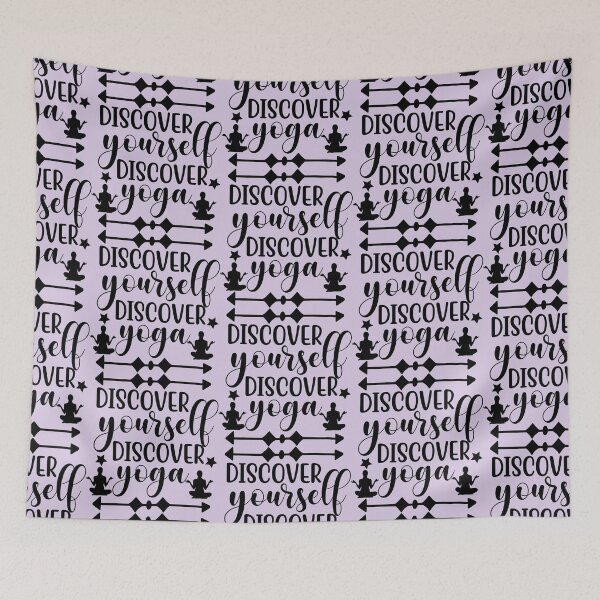 Item preview, Yoga Quote Discover Yourself Discover Yoga Motivational Saying designed and sold by SoccaTamam.