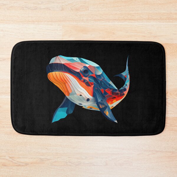 Item preview, Abstract Whale Art: A Colorful Twist on Wildlife Imagery designed and sold by FiveIntentions.