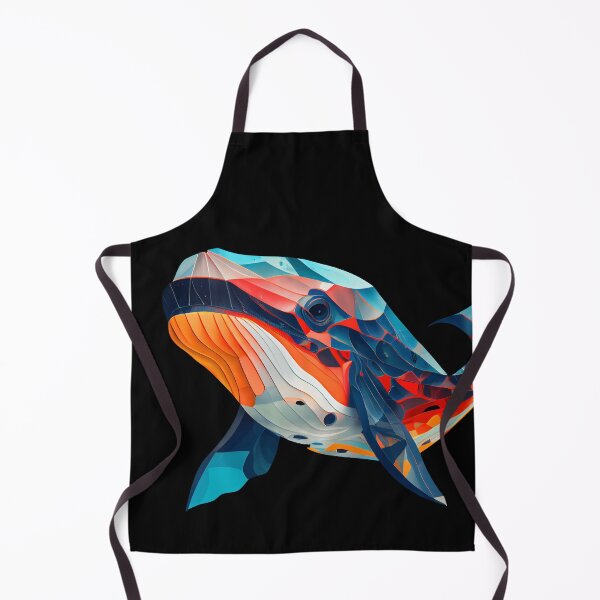 Item preview, Abstract Whale Art: A Colorful Twist on Wildlife Imagery designed and sold by FiveIntentions.