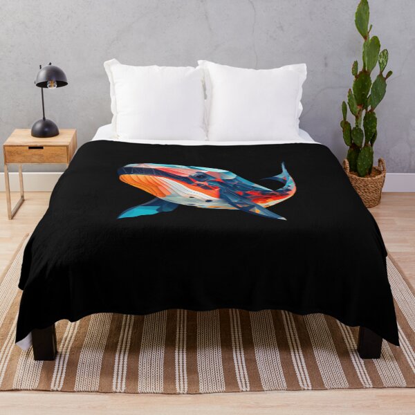 Item preview, Abstract Whale Art: A Colorful Twist on Wildlife Imagery designed and sold by FiveIntentions.