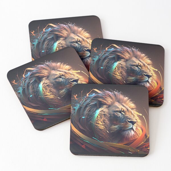 Item preview, Abstract African Lion Face Art  designed and sold by PeteRascal.