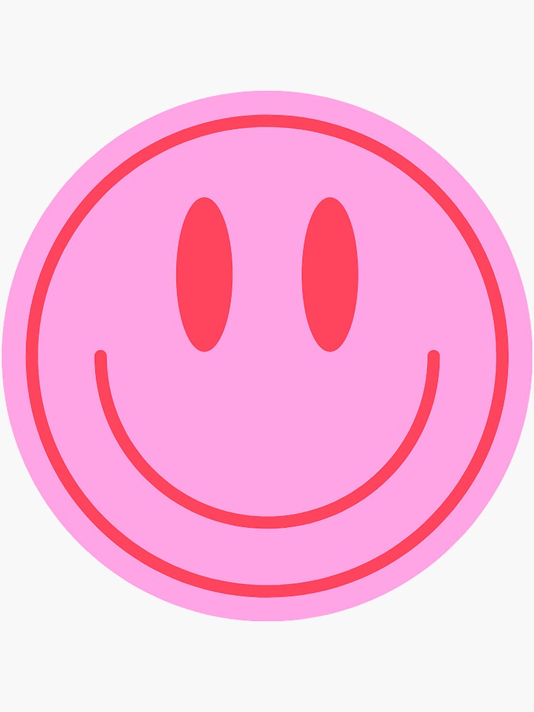 Pink Smiley Face | Sticker