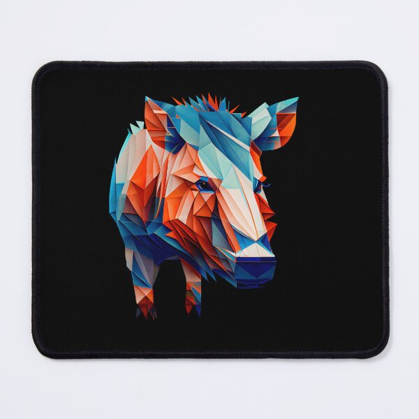 Item preview, Abstract Wild Boar Art: A Colorful Twist on Wildlife Imagery designed and sold by FiveIntentions.