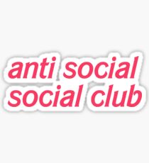 Anti social social club Sticker