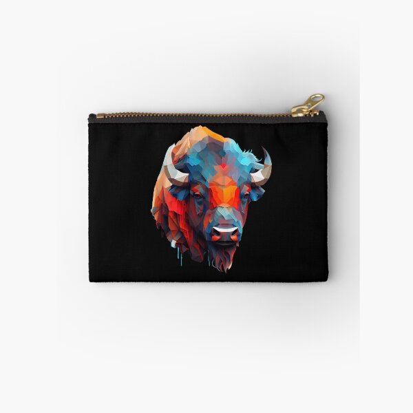 Item preview, Abstract Buffalo Art: A Colorful Twist on Wildlife Imagery designed and sold by FiveIntentions.