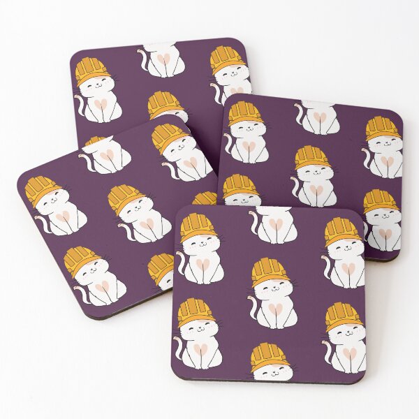 Item preview, Cats with hard hats , Feline at Work - Cat with a Hard Hat Illustration designed and sold by myabstractart _RB.