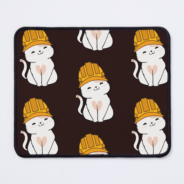 Item preview, Cats with hard hats , Feline at Work - Cat with a Hard Hat Illustration designed and sold by myabstractart _RB.