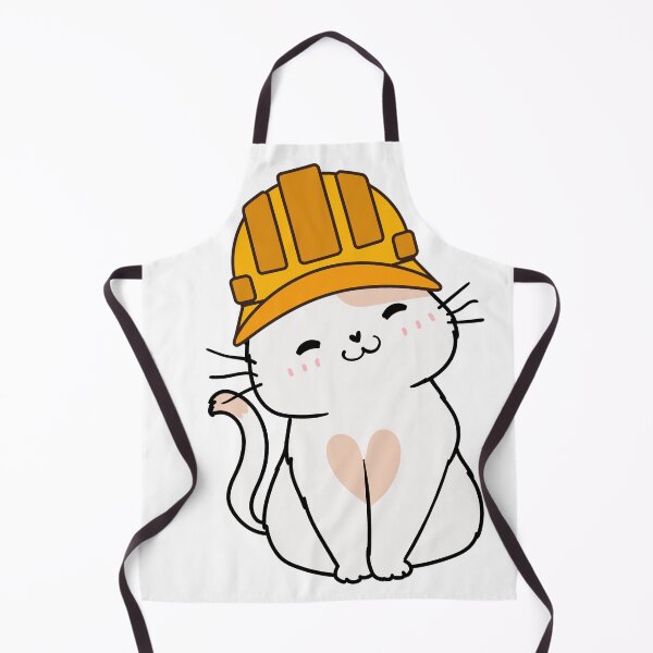 Artikelvorschau, Katzen mit Schutzhelmen, Katze bei der Arbeit - Katze mit Schutzhelm-Illustration entworfen und verkauft von myabstractart _RB.