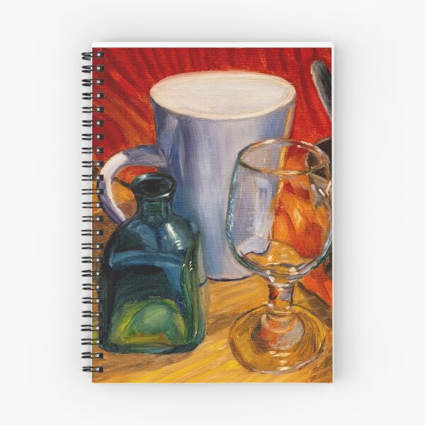 Item preview, still life wine glass oil painting designed and sold by Deepthy.