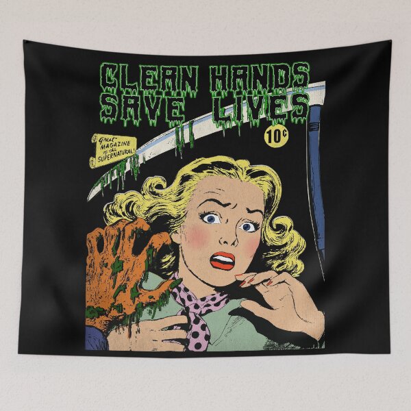 Item preview, Green Clean Hand Saves Lives designed and sold by Mag-nificentMag.