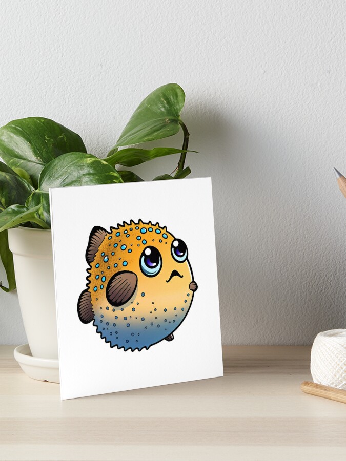 Cute Japanese fugu cartoon ~ Globefish ~ Balloonfish ~ Balloon