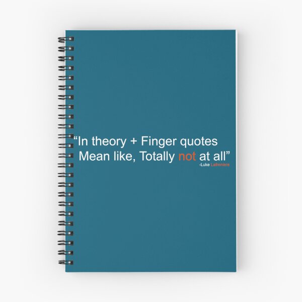 Item preview, in theory + Finger quotes mean like, Totally not at all - Linus tech tips designed and sold by PenceJamika.