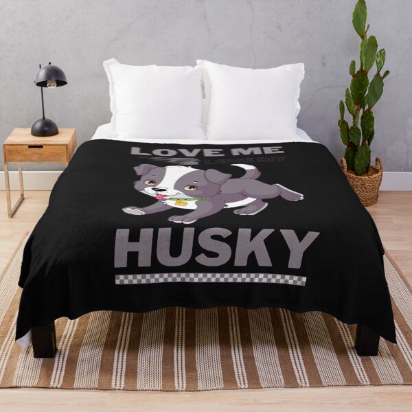 Item preview, Copy of Love me and love my Husky designed and sold by ZubiyaArt.