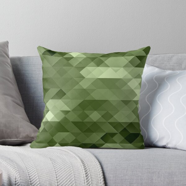 Shaded triangular pattern Throw Pillow