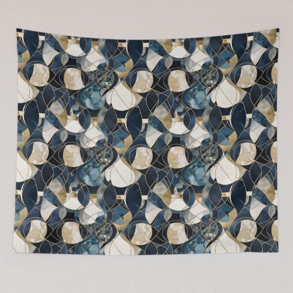 Item preview, Seamless abstract background, modern marble mosaic, art deco designed and sold by SvarunPogani.