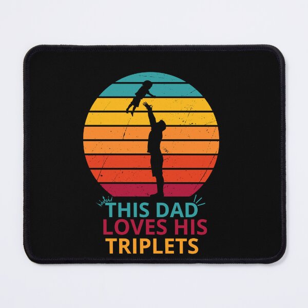 Item preview, This Dad Loves his Triplets Sticker designed and sold by BOUMNESS.